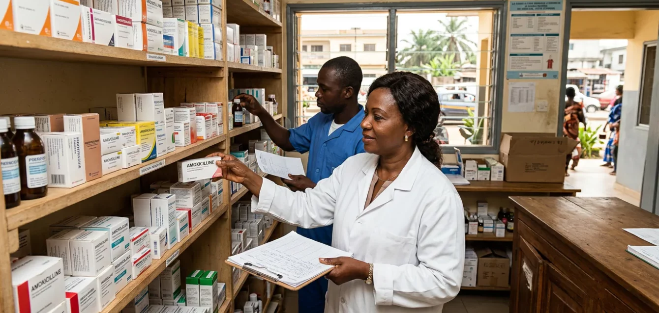 Illustration de la situation decrite : Une clinique ne manque pas de médicaments, elle manque du bon produit au bon moment