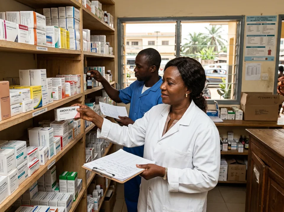 Illustration de la situation decrite : Une clinique ne manque pas de médicaments, elle manque du bon produit au bon moment